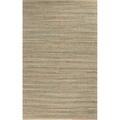 Jaipur Rugs Naturals Solid Pattern Jute/ Cotton Taupe/Gray Area Rug  8x10 RUG115477